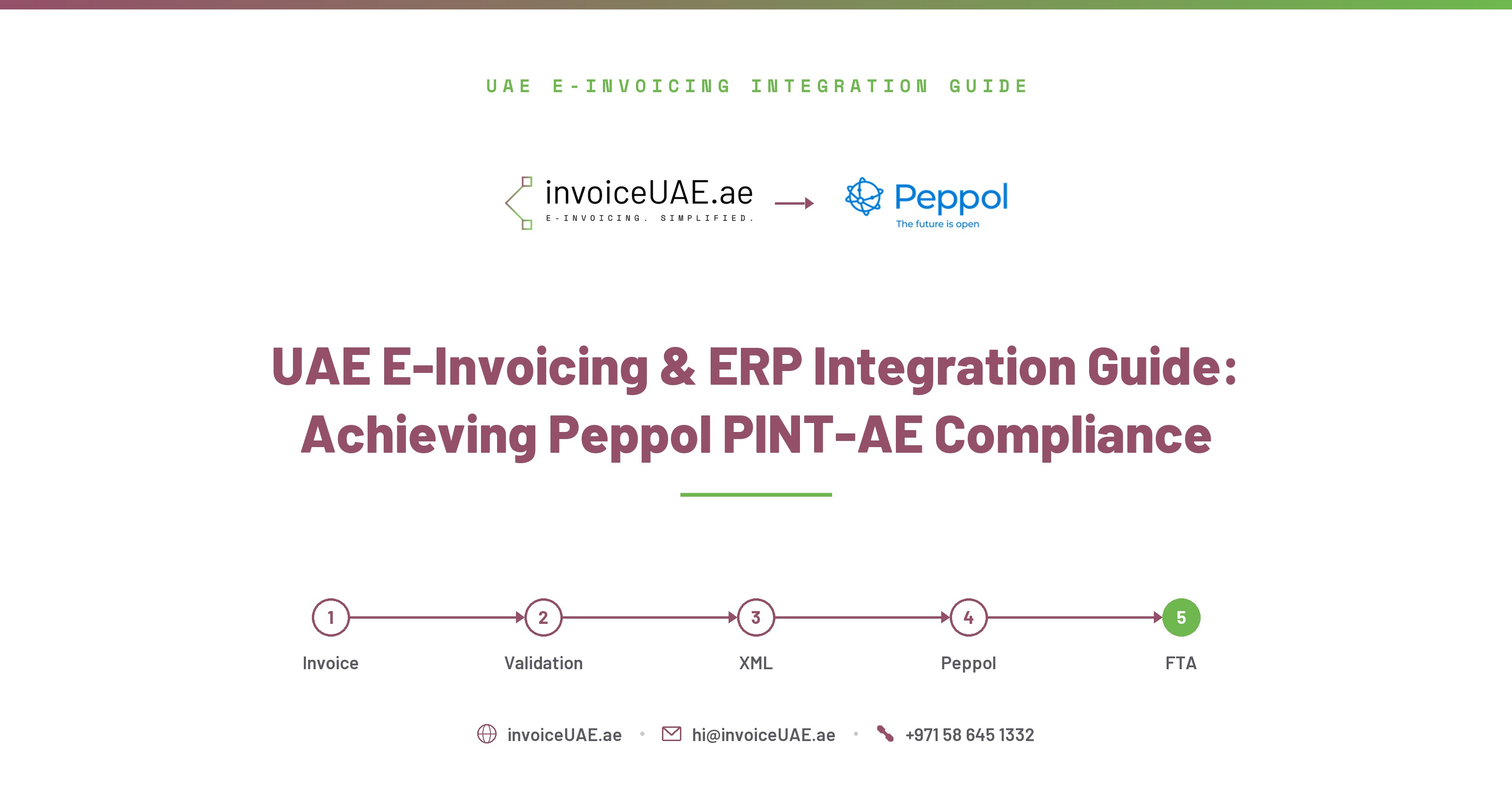 UAE E-Invoicing & ERP Integration Guide: Achieving Peppol PINT-AE Compliance